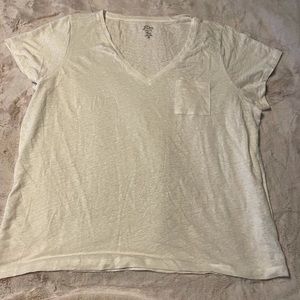 JCrew linen t-shirt w/ pocket - Like New